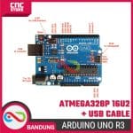 Arduino UNO R3 ATMEGA328P ATMEGA 16U2 Compatible Board + Kabel USB - Image 3