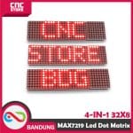 MAX7219 LED DOT MATRIX MODULE 8x8 4-IN-1 32X8 RUNNING TEXT DISPLAY MERAH - Image 5