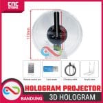3D Hologram Projector Fan dengan Speaker Bluetooth – Untuk Display Gambar & Video - Image 5