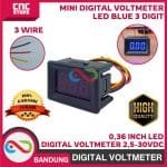 DIGITAL TUBE 0.36 INCH LED DIGITAL VOLTMETER DC 2,5V-30V 3 WIRE BLUE