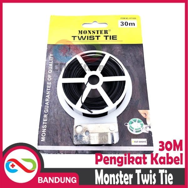 PENGIKAT KABEL TWIS TIE HITAM - 30M BLACK