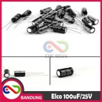 CAPACITOR ELECTROLYTIC ELCO KAPASITOR ELEKTROLIT ELKO 100UF 100UF/25V - Image 5