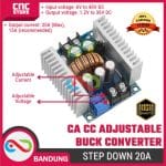 DC-DC Buck Step Down Adjustable Converter Power Supply 20A 300W Module – Modul Pengatur Tegangan