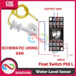 SENSOR WATER LEVEL KETINGGIAN AIR P55 L FLOAT SWITCH - Image 5