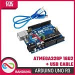 Arduino UNO R3 ATMEGA328P ATMEGA 16U2 Compatible Board + Kabel USB - Image 7