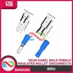 SKUN KABEL INSULATED BULLET MALE FEMALE DISCONNECTA MPD 2-156 BIRU - Image 2