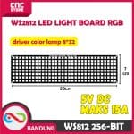 WS2812 built-in 256-bit full-color driver color lamp 8*32 5050 LED light board RGB - Image 5