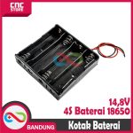 TEMPAT BATERAI 18650 HOLDER BATTERY BOX 4 SLOT 14.8V FOUR 18650 LITHIUM BATTERY - Image 2