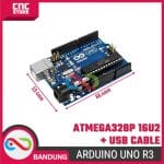 Arduino UNO R3 ATMEGA328P ATMEGA 16U2 Compatible Board + Kabel USB - Image 2
