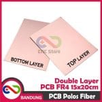 PCB POLOS DOUBLE LAYER FR4 FIBER 15X20CM
