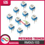 Potentiometer 10K RM065-103 Horizontal – Resistor Adjustable Blue & White WH06-2 - Image 3