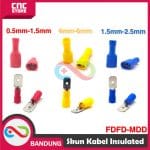 SKUN KABEL FULLY VINYL FEMALE INSULATED FDFD 5.5 Kabel 4mm-6mm - KUNING pasangan dengan MDD 5.5 - Image 4