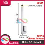 LINEAR ACTUATOR MOTOR DC 12V-24V HIDROLIK HYDRAULIC 300MM 1000N 100KG 30CM - Image 2