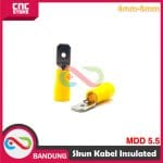 SKUN KABEL INSULATED MALE DISCONNECTS MDD 5.5 Kabel  4mm-6mm - KUNING pasangan dengan FDD 5.5