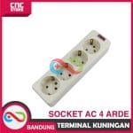 TERMINAL KUNINGAN STOP KONTAK 4 LUBANG SOCKET AC 4 ARDE - Image 5