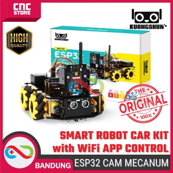 ESP32 CAM Mecanum Smart Car Kit WiFi APP Control – Kuongshun