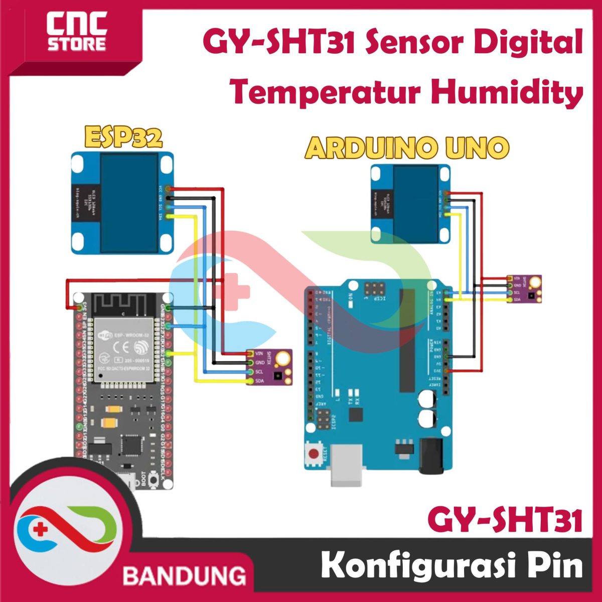 GY-SHT30-D GY-SHT31 SHT35 SHT40 SHT41 SHT45 Digital TEMPERATURE HUMIDITY - Image 5