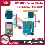 GY-SHT30-D GY-SHT31 SHT35 SHT40 SHT41 SHT45 Digital TEMPERATURE HUMIDITY - Image 5
