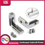 Printer 3D 2020 profil paduan aluminium kode sudut braket tetap sambungan sudut slot sambungan poton