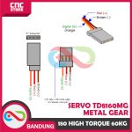 MOTOR SERVO TD8160MG METAL GEAR 180 HIGH TORQUE 60KG TIANKONGRC FOR RC - Image 3