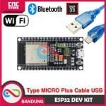 ESP32 ESP-32 DOIT WIFI BLUETOOTH IOT ESP-32S DEVELOPMENT BOARD 38 PIN PLUS KABEL DATA MICRO