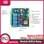 MODUL ESP32 RELAY 10A 4 CHANNEL AC 220 WIFI BLUETOOTH WROOM-32E - Image 4