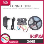 DIMMER DC 12V 24V 30A PENGATUR KECERAHAN LED STRIP BRIGHTNESS ADJUSTER - Image 4