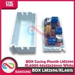 BOX CASING PLASTIK DC CONVERTER STEP UP DOWN LM2596 XL6009 66X32X24MM WHITE - Image 3