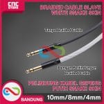 Braided Cable Slave White 10mm Gepeng Pelindung Kabel Snake Skin - Image 2