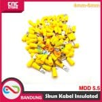 SKUN KABEL INSULATED MALE DISCONNECTS MDD 5.5 Kabel  4mm-6mm - KUNING pasangan dengan FDD 5.5 - Image 3