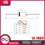10PCS 1N4007 DO-41 1A 1000V RECTIFIER DIODE DIODA - Image 2