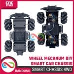 Smart Car Chassis Robot 4WD Wheel Mecanum DIY – Chassis Robot 4 Roda untuk Proyek DIY - Image 3