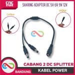 Kabel Power Jack DC Splitter 2 channel Sharing Adaptor 5v 6v 9v 12v - Image 5