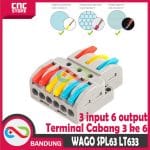 TERMINAL CABANG 3 KE 6 KABEL KONEKTOR SPLITTER 3x6 LT 633 WAGO SPL 63 - Image 3