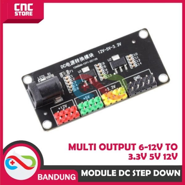 POWER MODULE DC STEP DOWN 6-12V TO 3.3V 5V 12V MULTI OUTPUT