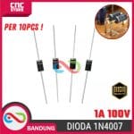 10PCS 1N4007 DO-41 1A 1000V RECTIFIER DIODE DIODA