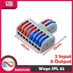 TERMINAL CABANG 2 TO 8 KABEL KONEKTOR SPLITTER 2-8 LT 422 WAGO SPL 82 WAGO - Image 2
