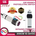 E3F-DS200C4 PHOTOELECTRIC SWITCH 200CM DC Infrared Proximity Sensor NPN E18-D200NK INDUSTRIAL