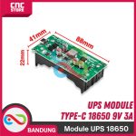 UPS MODULE 18650 9V 3A TYPE-C CHARGE DISCHARGING HIGHPOWER - Image 3