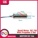 MICRO SMALL DC 720 HIGH TORQUE HIGH SPEED FOR DRONE PLUS BALING BALING HITAM A/B - Image 4
