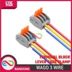 WAGO 3 WIRE TERMINAL BLOCK LEVER CAGE CLAMP - Image 5