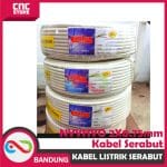 KABEL LISTRIK SERABUT TEBAL 2X0.75 MM NYYHYO  KABEL SERABUT-PUTIH PERMETER