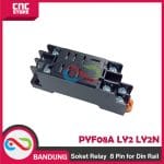 SOKET RELAY 8 PIN - PTF08A Socket Relay Soket RELAY 8pin 8 PIN (RELAY 8 KAKI LY2 dan LY2N) FOR DIN rail.