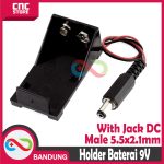 HOLDER BATERAI 9V WITH JACK DC MALE 5.5 X 2.1MM - Image 4
