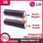 ORIGINAL LG HG2 18650 LIMN 2000mAh BATTERY - Image 3