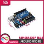 Arduino UNO R3 ATMEGA328P DIP ATMEGA 16U2 Compatible - Tanpa Kabel untuk Proyek DIY - Image 2