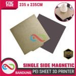 3D Printer PEI Sheet Single Side Magnetic Spring Steel TwoTrees 235x235 – Lembar Pemanasan untuk Printer 3D