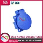 SOCKET PANEL MOUNTING 2P 16A IP45 E 312 EWIG STEKER STOP KONTAK DENGAN TUTUP - Image 3