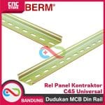Rel MCB 1M Tebal Dudukan MCB Din Rail MCB 1 Fungsi Rel Panel Kontaktor C45 UNIVERSAL -BESI - Image 4