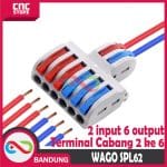 TERMINAL CABANG 2 KE 6 KABEL KONEKTOR SPLITTER 2-6 LT 623 WAGO SPL 62 - Image 3